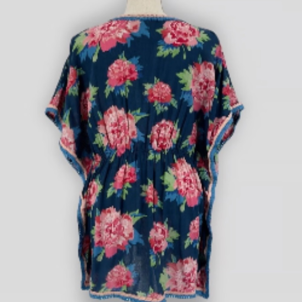 $6 if bundled MATILDA JANE Cool Shade Swim Cover Up Floral Drawstring Waist S - Picture 2 of 8